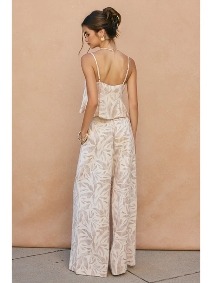 Driftwood Dreams Decorative Knit Waist Pants back