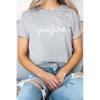 You Are My Sunshine Summer Inspiration Graphic Tee heather gray front