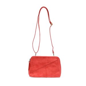 Sizzling Red Gigi Crossbody with Woven Wrist Strap with shoulderstrap