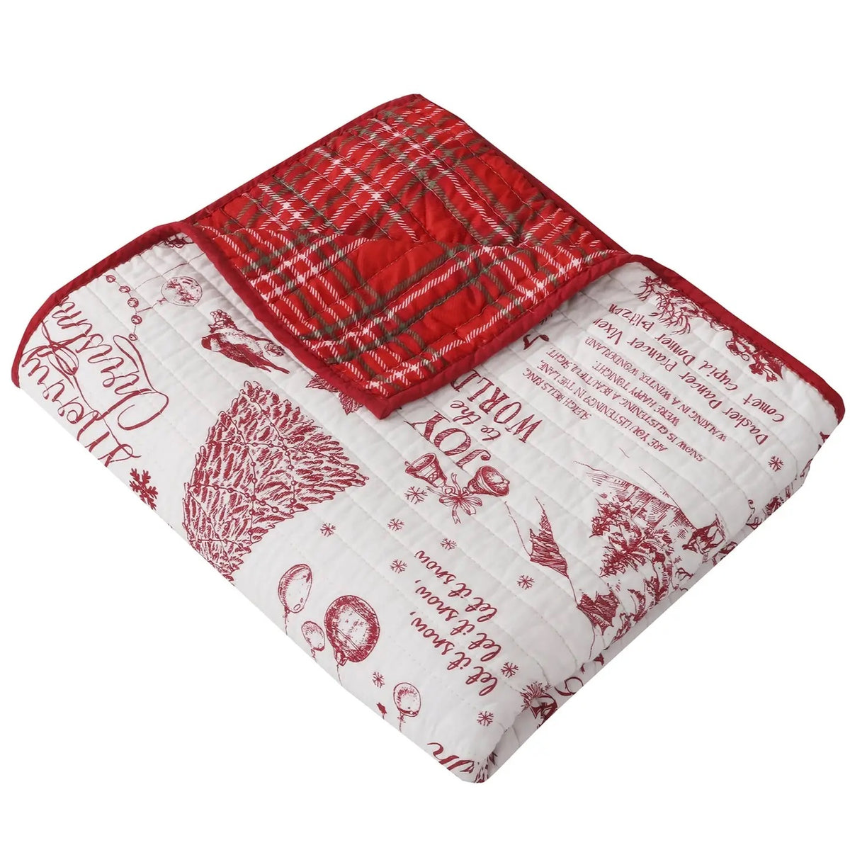 Yuletide Quilted Throw