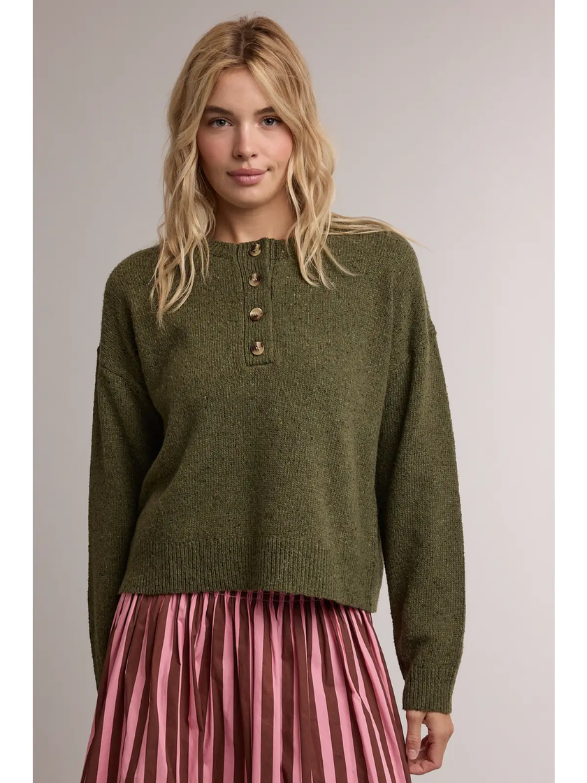 Heather Henley Pullover Sweater