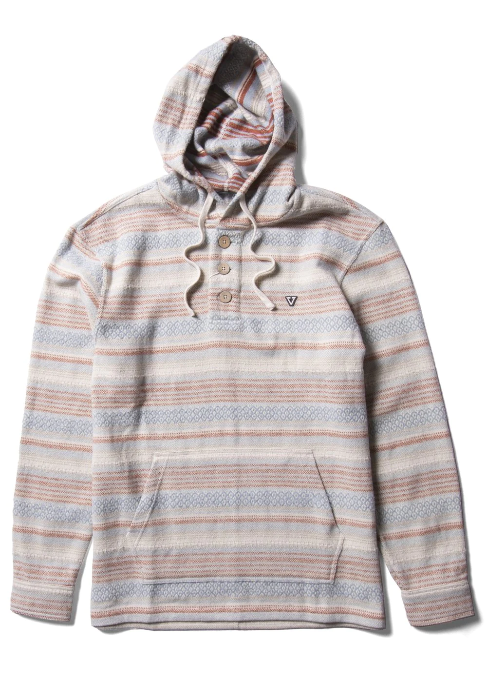 Vissla Descanso Hooded Popover Light Slate
