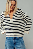 Maria Striped Moment LS Top