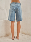 Wide Leg Bermuda Retro Denim Short