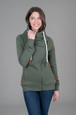 Wanakome Hestia  Zip Cowl Neck