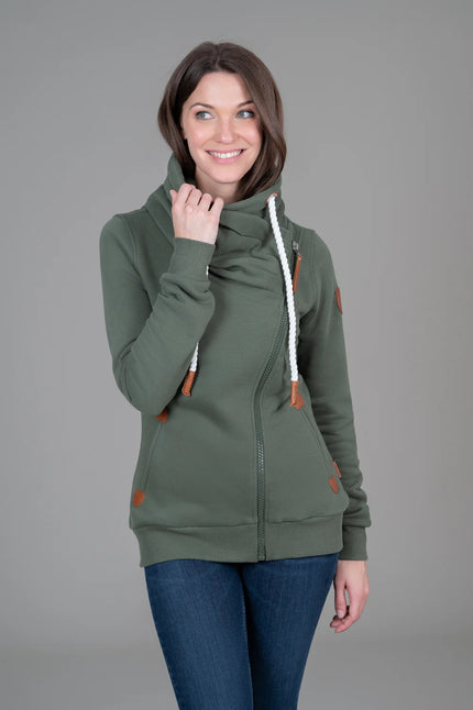 Wanakome Hestia  Zip Cowl Neck