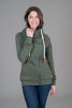 Wanakome Hestia  Zip Cowl Neck