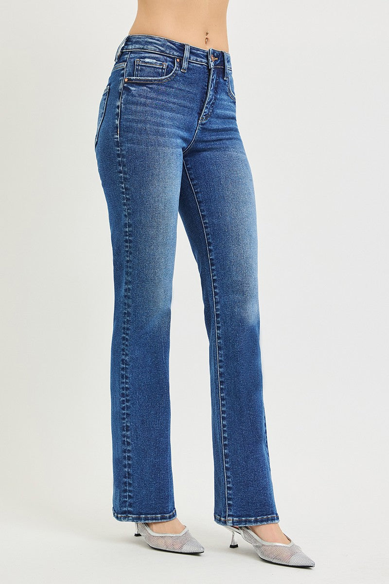 TC High Rise Straight Jeans-Stretchy