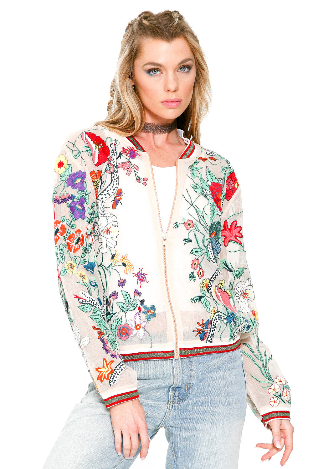 Bellezza Embroidered Jacket Front