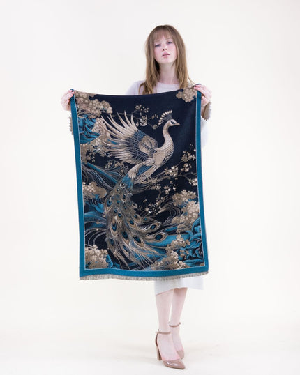Imperial Peacock Premium Scarf