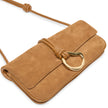 Balen Leather Shoulder Bag | Pecan close up