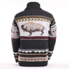 Yellowstone - men's wool knit sweater Black natural back