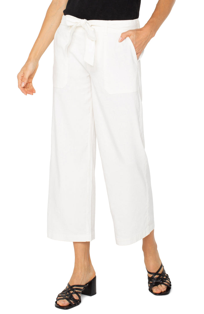 Belted Wide Leg Crop 25