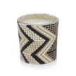 Mia Fragranced Candle - Small Black & White Zigzag