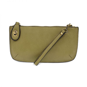 Joy Mini Crossbody Wristlet Clutch willow green front