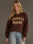 Whiskey Weather Sweatshirt, dk brown-front