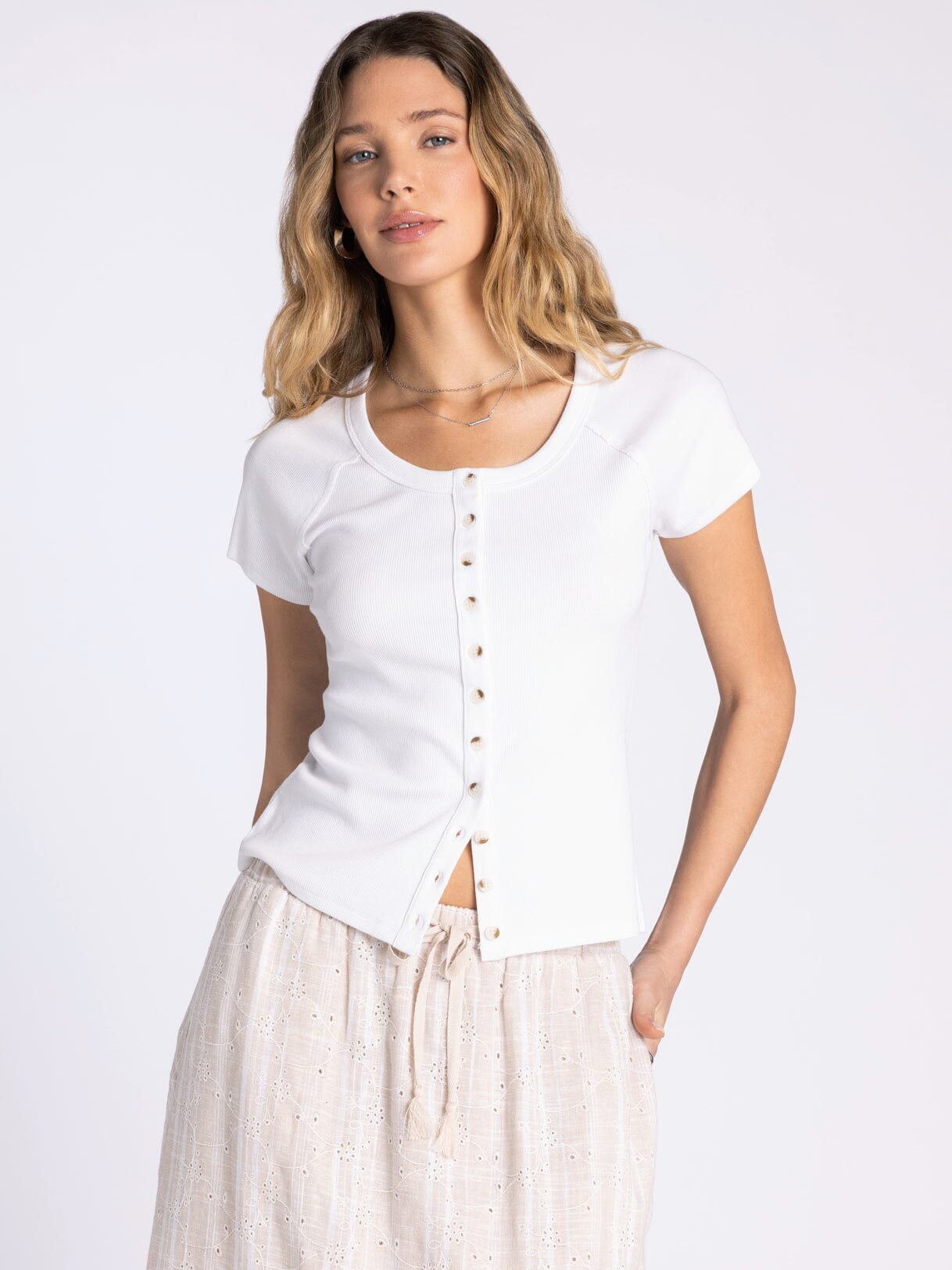 ADINA TOP, white-front