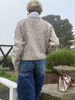 Speckled Crew Neck Knit Sweater