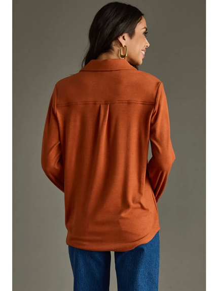 Rust Super Soft Button Up