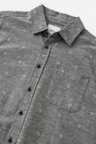 Katin Plume Button Up SS Shirt black wash closeup