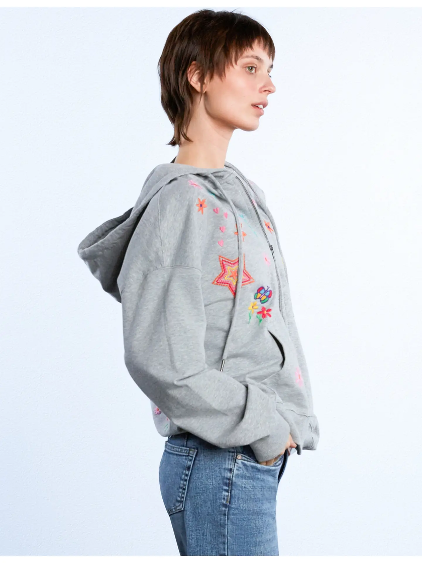 Kelly Sketchbook Star Butterfly EMB Hoodie side