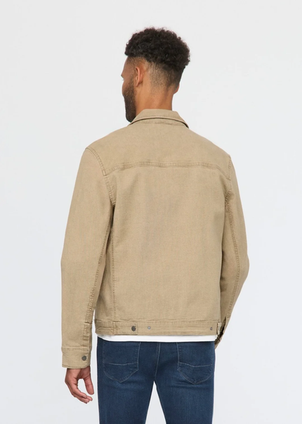 Men's Stretch Canvas Utility Jacket tan-back