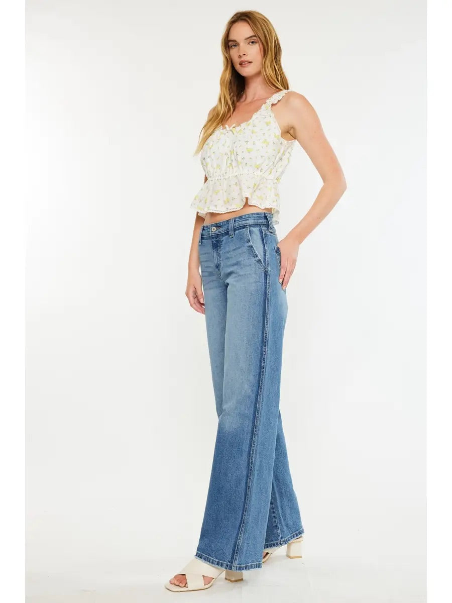 MID RISE WIDE LEG side