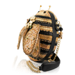 Sweet As Honey Bee Gold and Black Handbag front/right side
