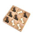 Wooden Dog & Bone Tic Tac Toe