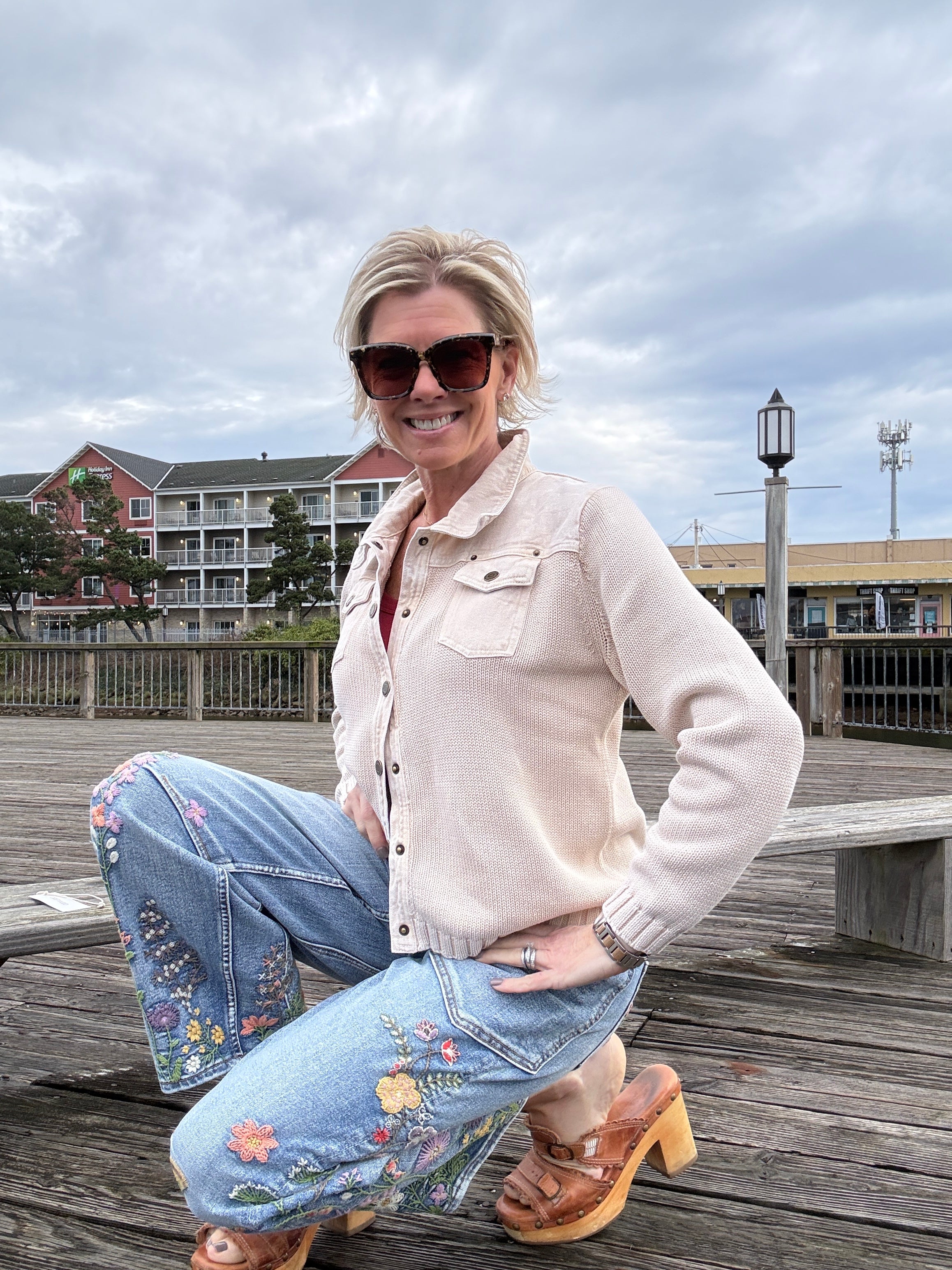 BARBIE X FLOWER FIELDS left side styled