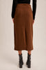 Brushed Textured Midi Skirt