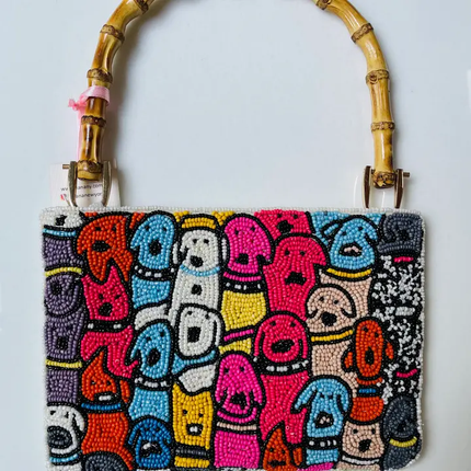 Beaded Dog Tote