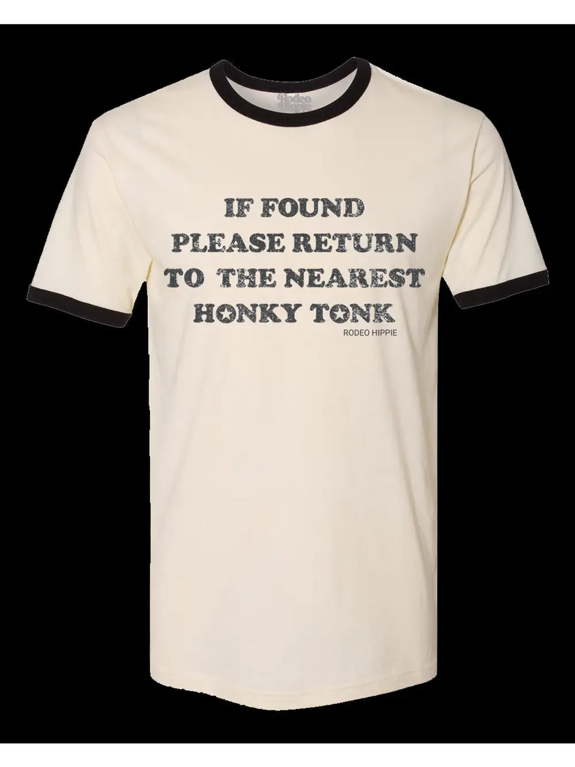 Return To Honky Tonk Unisex Ringer Tee stock image