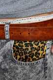 Vintage Inspired Hand Finished Genuine Leather Belt