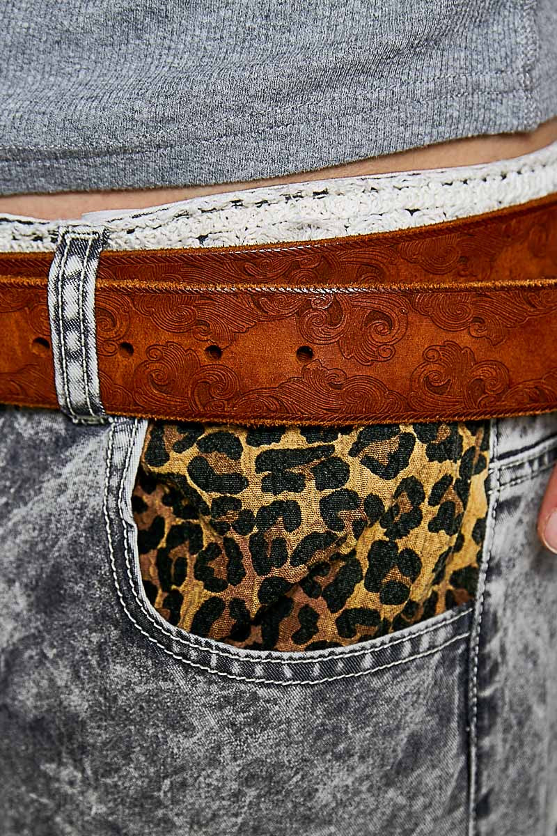 Vintage Inspired Hand Finished Genuine Leather Belt