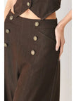 Solid woven Culotte Pant