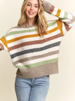 Multicolor Stripe Sweater Top