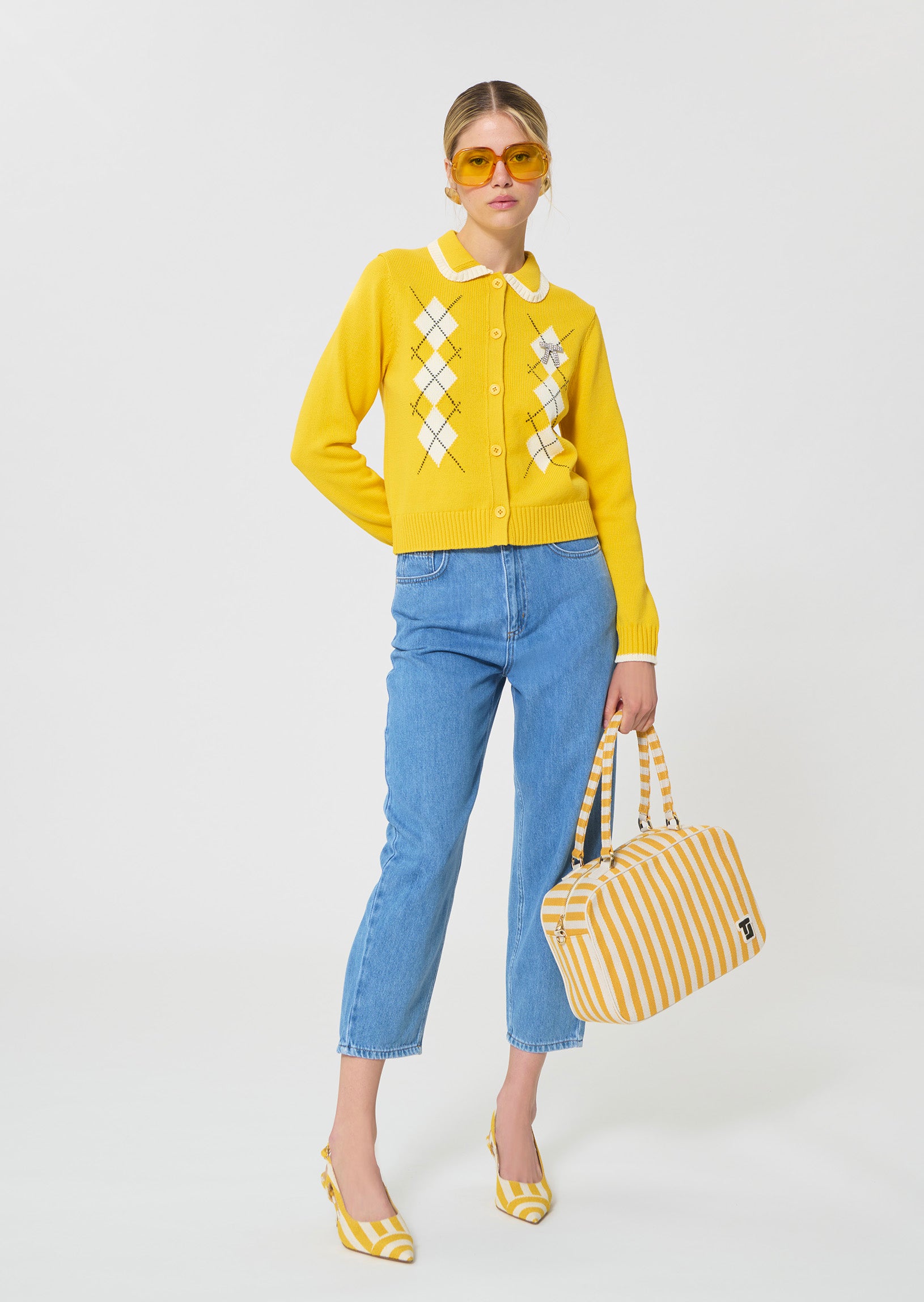 Giulian Cardigan yellow front