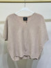 ITALIAN V-NECK S/S SWEATER KNIT TOP