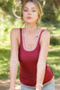 STRETCHY BASIC SLEEVELESS TOP garnet