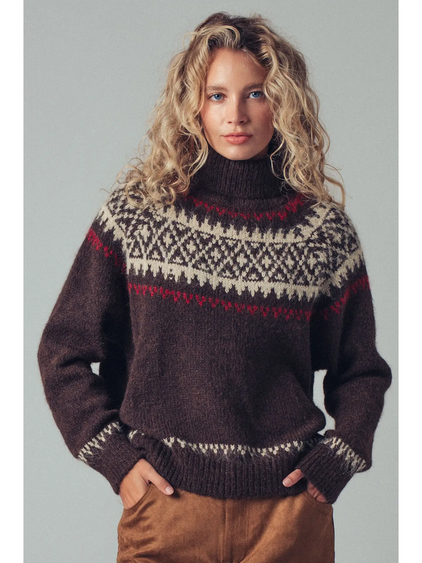 Nordic Fair Ilse Wool Blend Turtle Neck Sweater