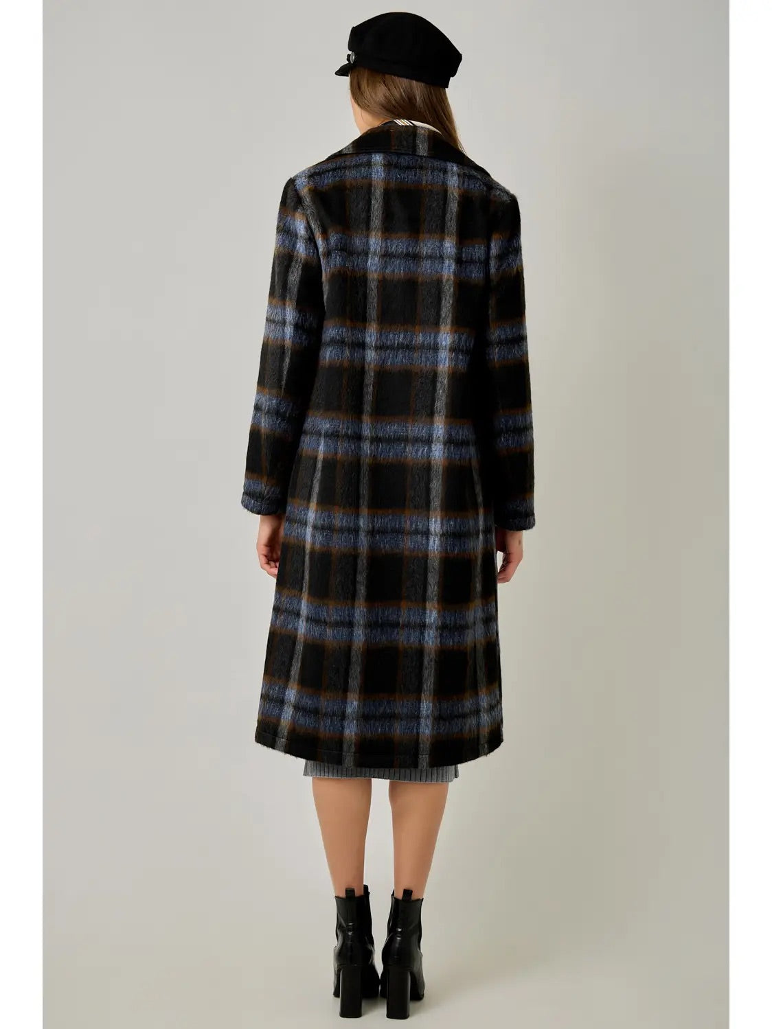 Tricia Long Plaid Coat