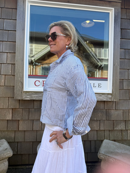  Miranda Shirt white blue side