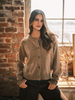 Wool Blended Plaid Placket Sweater Cardigan