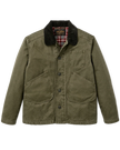 insulated canvas outfitter jacket, dark olive-front