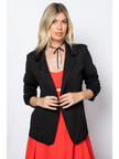 Farah One Button Blazer black