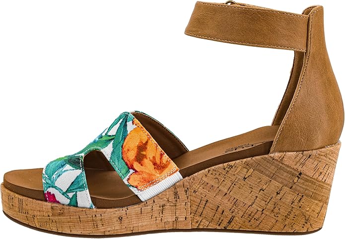 Rom Com Wedge White Floral-side