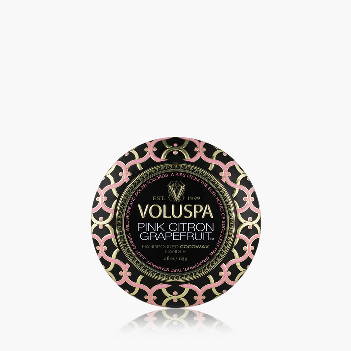 Pink Citron Mini Tin Candle