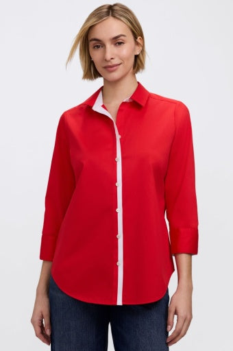 Charlie 3/4 Matte Shirt scarlet red