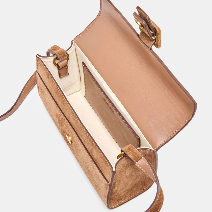 CHRIS Top Handle Crossbody | Camel inside